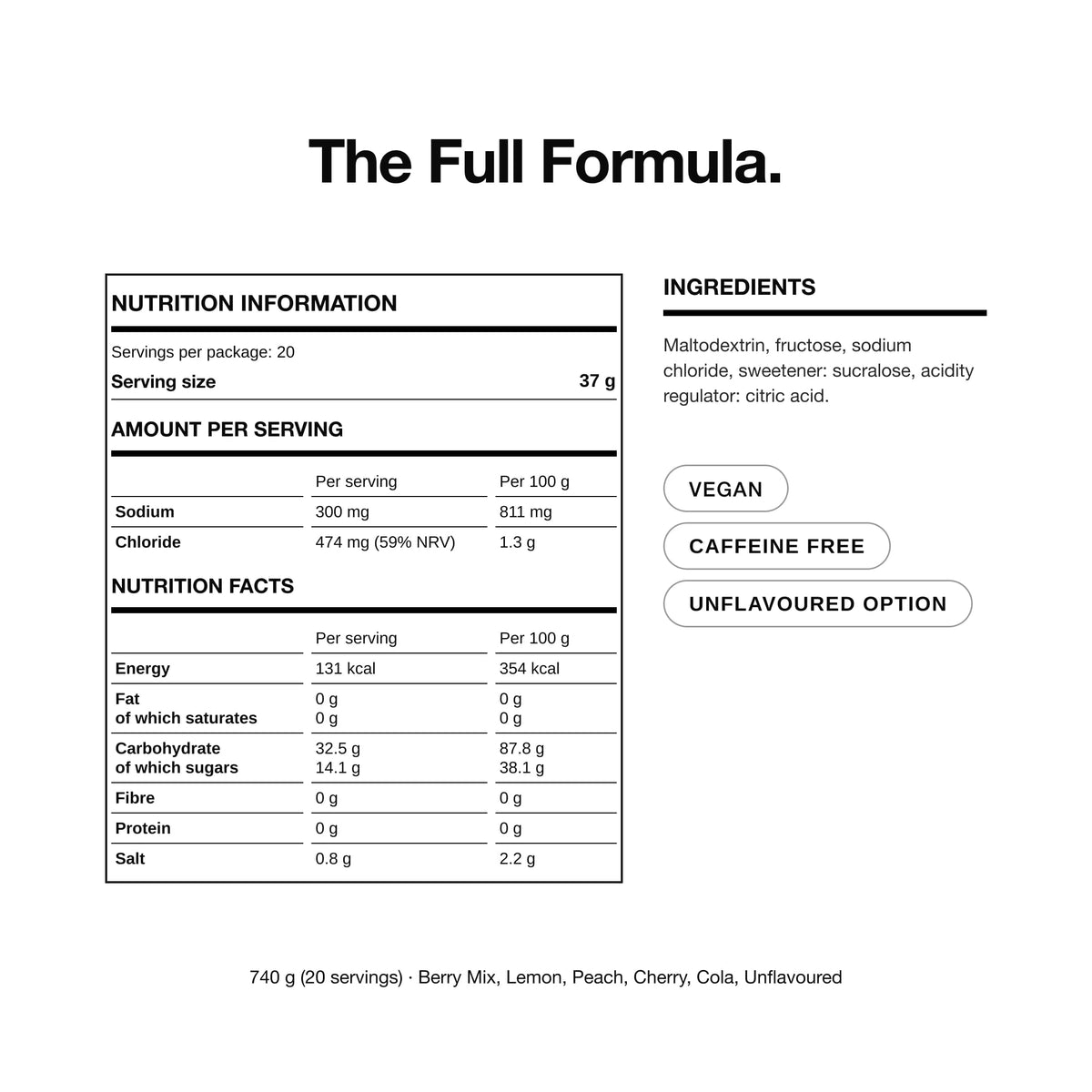 Complex Dual-Carb Ion Drink